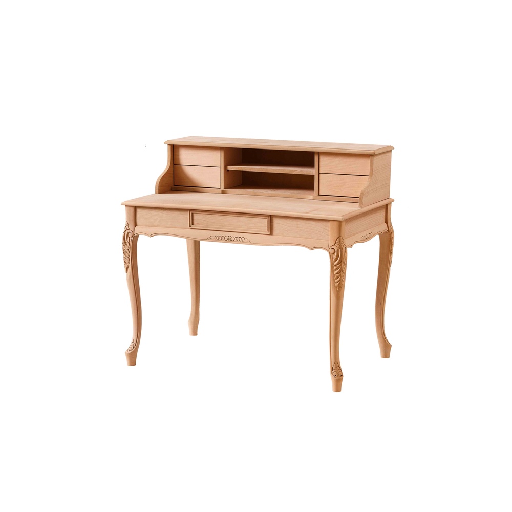 2363 110 LUK NİL LÜKENS OYMALI RAFLI ÇALIŞMA MASASI - Görsel 1