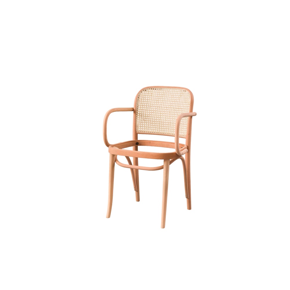 2565 HASIRLI LOTUS KOLLU DÖŞEMELİ SANDALYE - Görsel 1