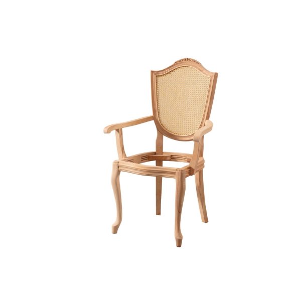 HASIRLI KUPA OYMALI KOLLU SANDALYE